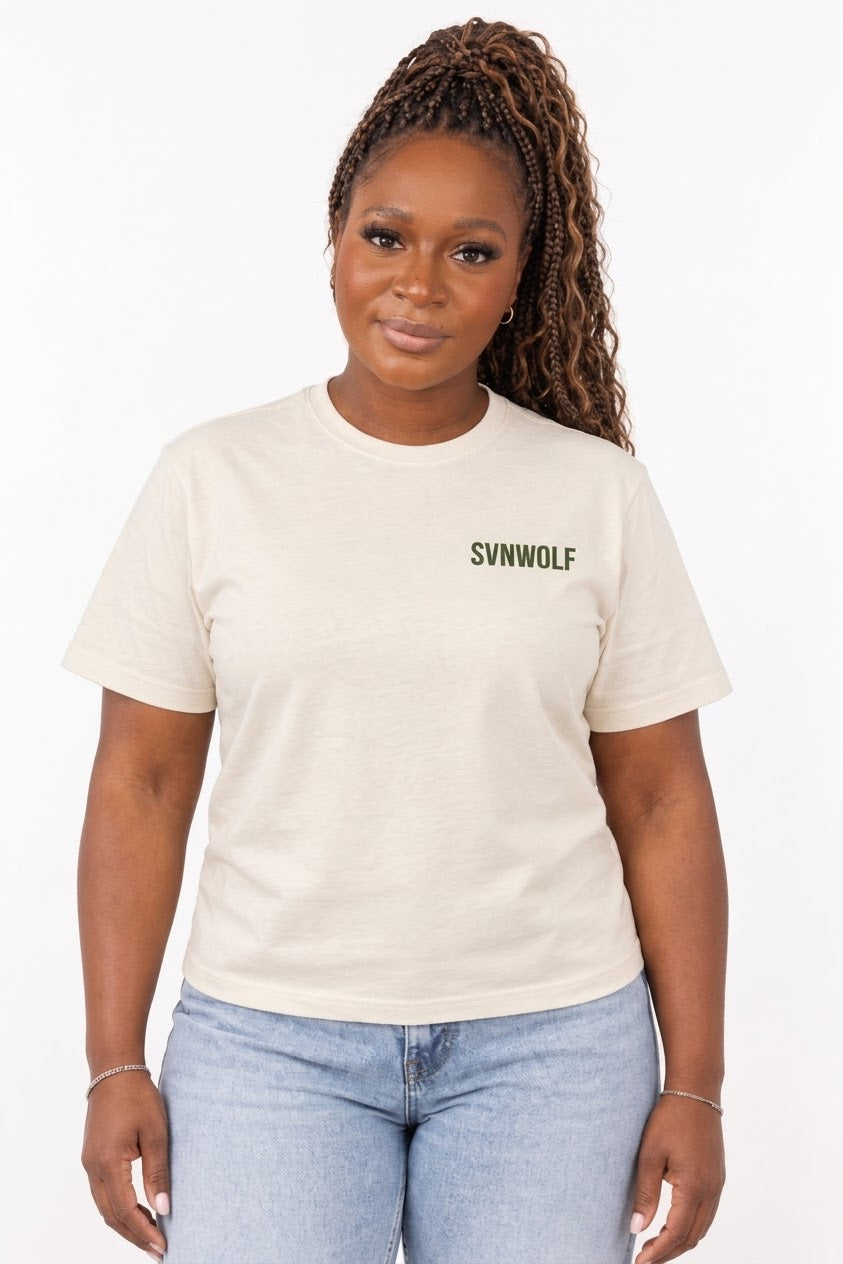 He Drew the Plan T-Shirt (Cream) SVNWOLF