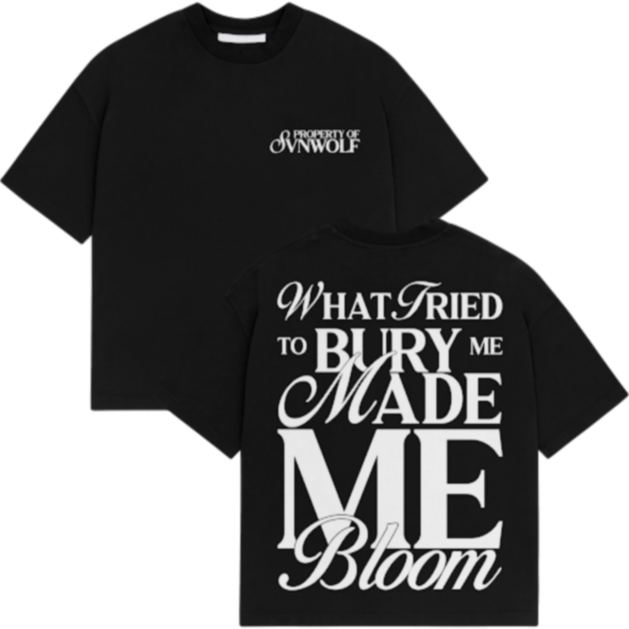 What Tried to Bury Me Made Me Bloom Crewneck (Vintage Black)
