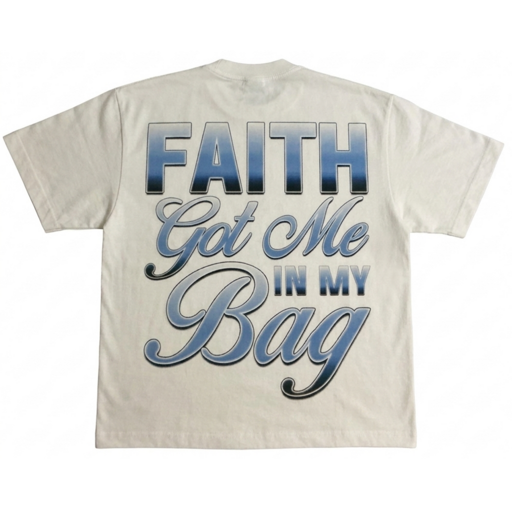 Faith Got Me My Bag Crewneck (Vintage White)