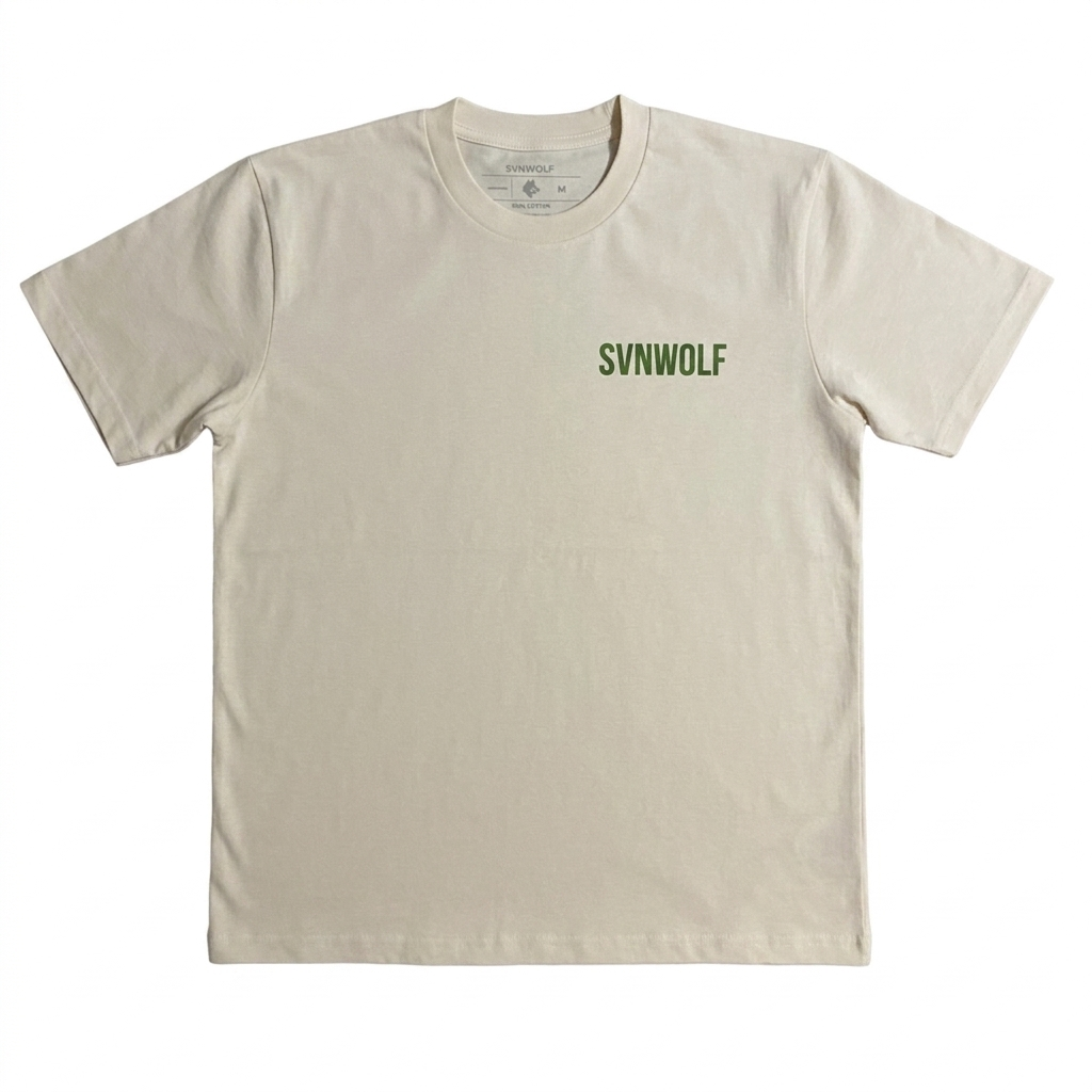 He Drew the Plan Cream shirt front view